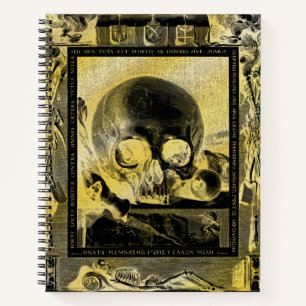Memento Mori Gothic Gold Alchemy Book of Shadows