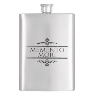 Memento Mori Hip Flask