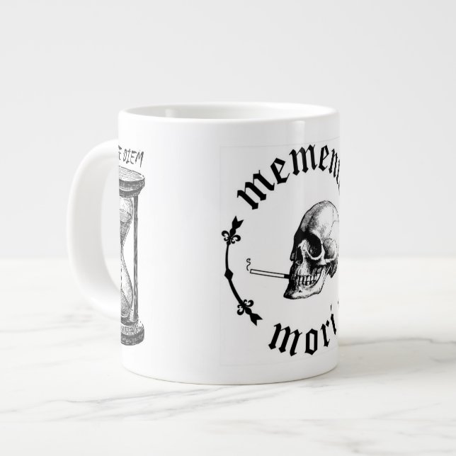 Memento Mori Large Coffee Mug (Front Left)