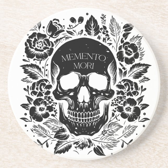 Memento Mori - latin Coaster (Front)