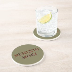 memento mori, latin phrase coaster
