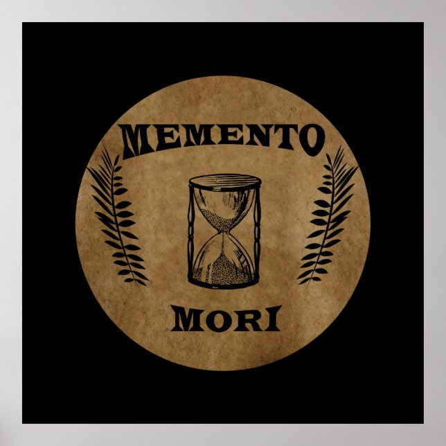 memento mori, latin phrase poster (Front)