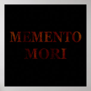memento mori, latin phrase poster