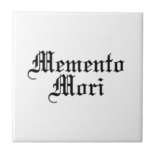 Memento Mori - Latin Phrase Tile