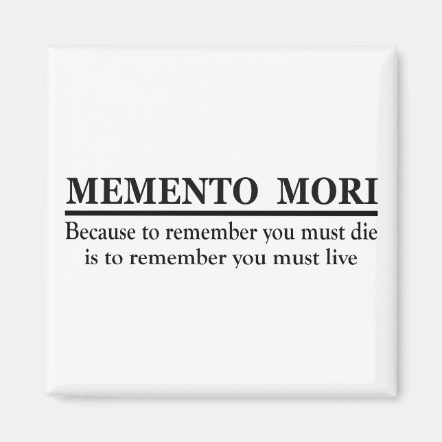 Memento mori magnet (Front)
