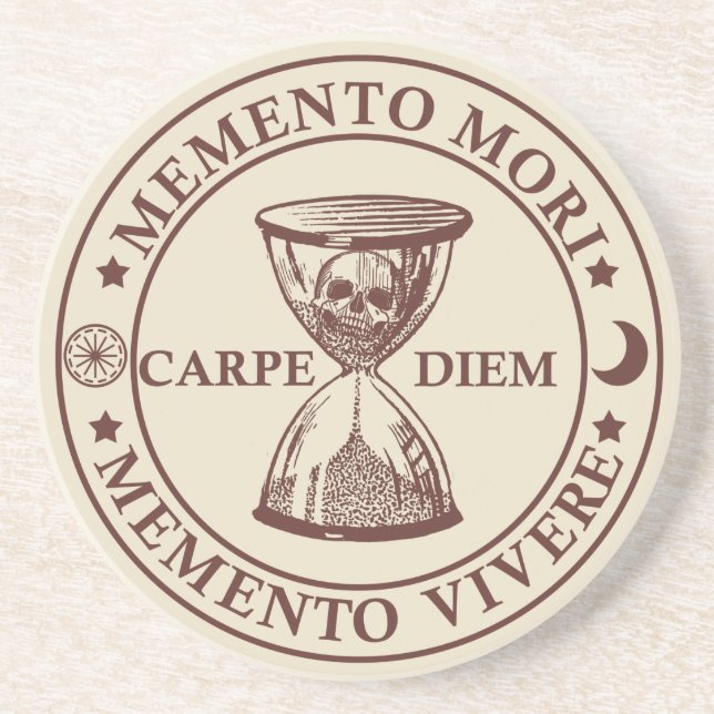 Memento mori memento vivere coaster (Front)
