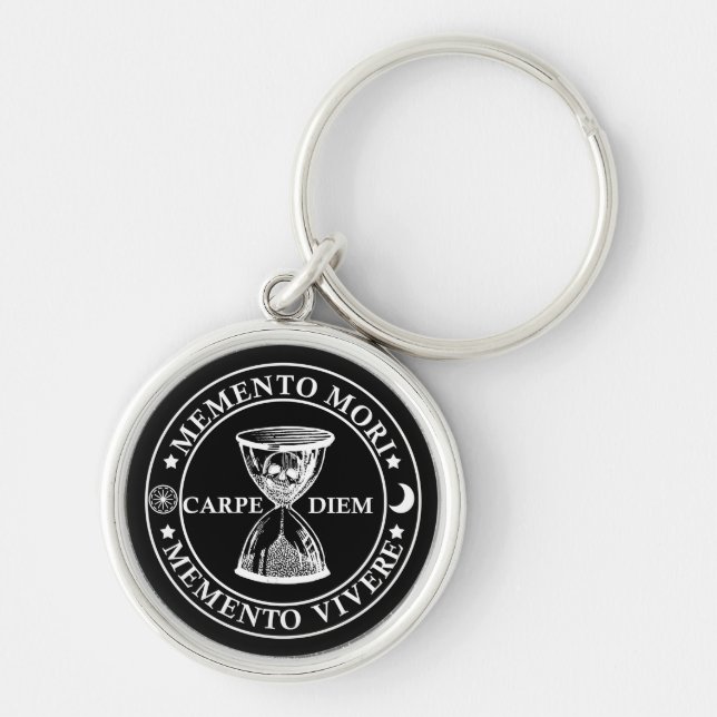 Memento mori memento vivere key ring (Front)
