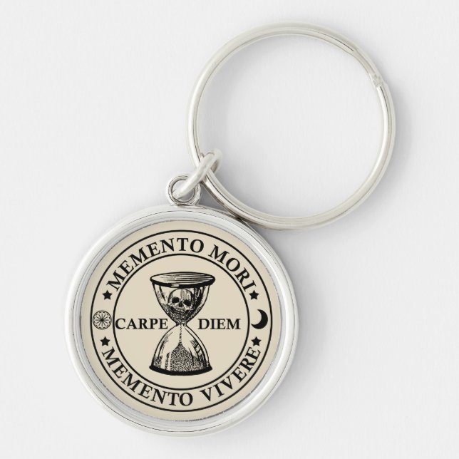 Memento mori memento vivere key ring (Front)