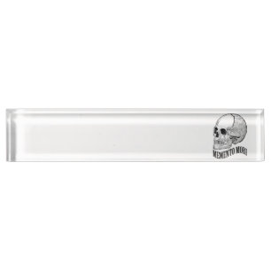 Memento mori nameplate