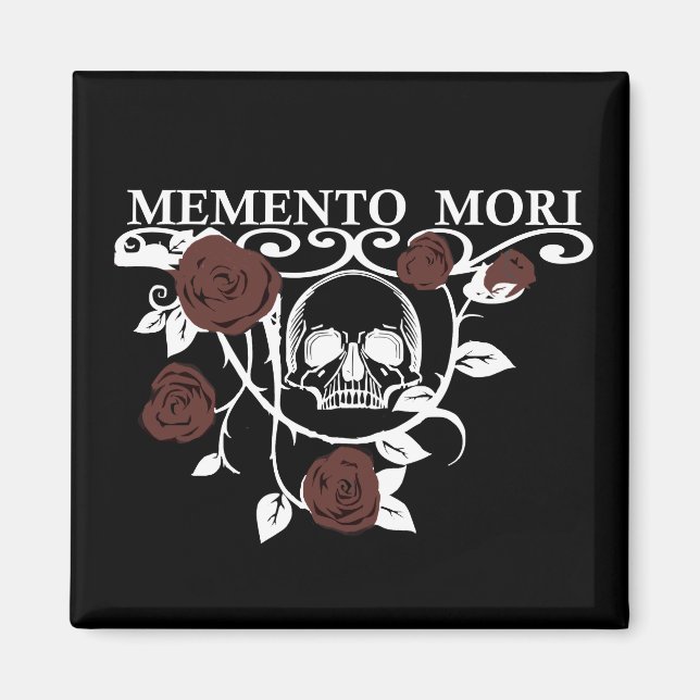 Memento mori red roses magnet (Front)