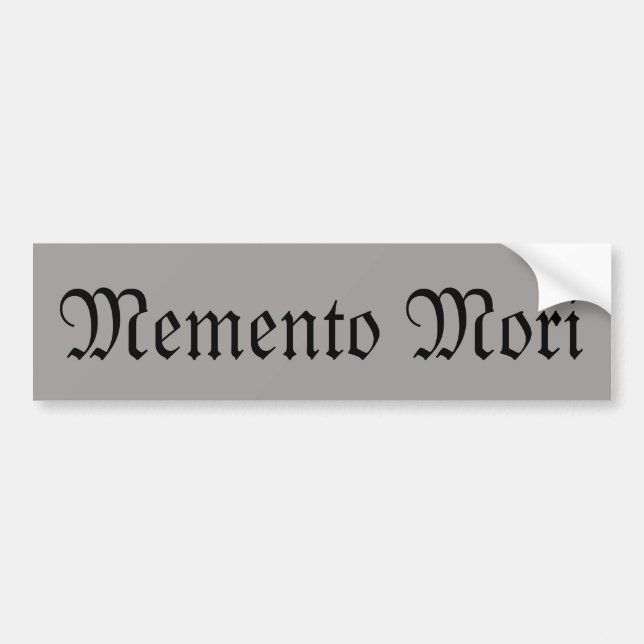Memento Mori (Remember Death) Sticker (Front)