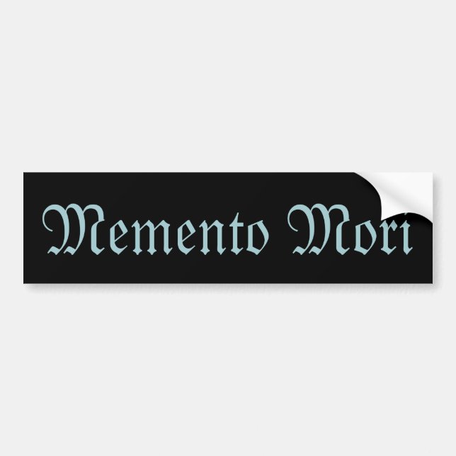 Memento Mori (Remember Death) Sticker (Front)