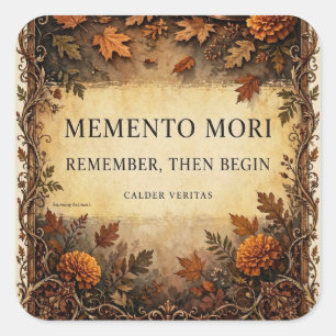 Memento Mori — Remember Then Begin Sticker