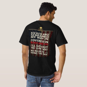 Memento Mori 🫡🪖 Remember You Must Die + US Flag T-Shirt