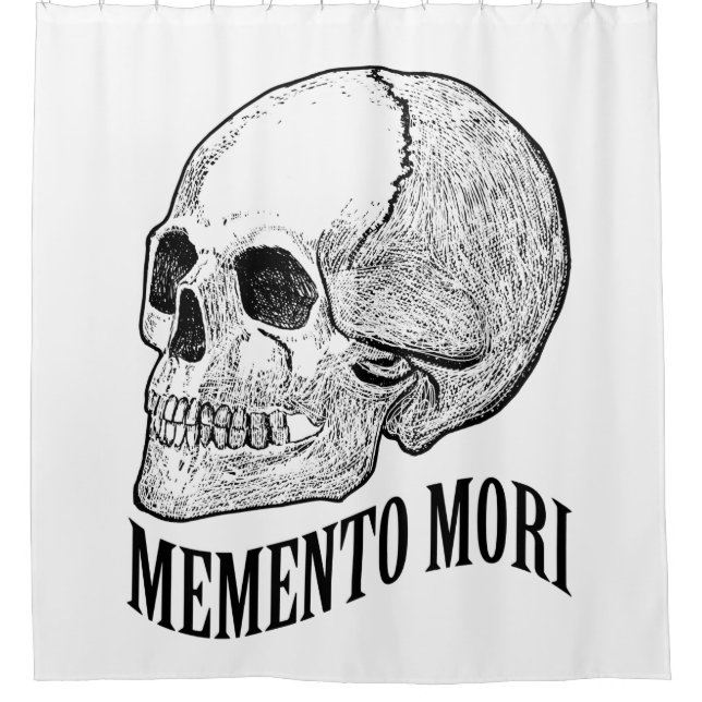 Memento mori shower curtain (Front)