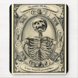 Memento Mori Skeleton Gothic Mousepad - Customised