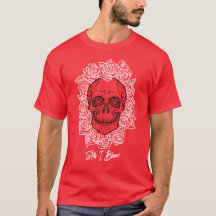 Memento Mori! Skull and Roses, Hand Drawn