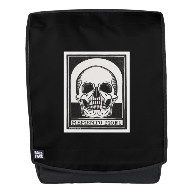 Memento Mori Skull Backpack (Front)