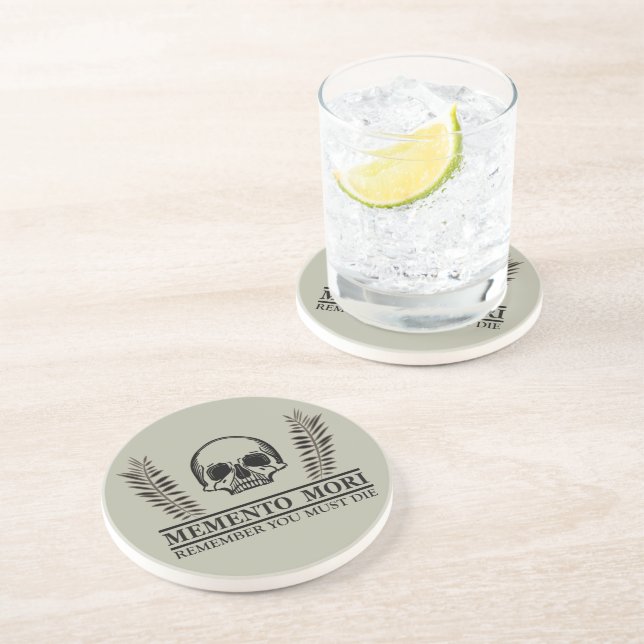 Memento mori skull coaster (Side)
