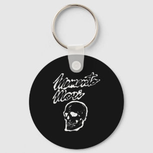 Memento Mori Skull Grunge Philosophy Quote Key Ring