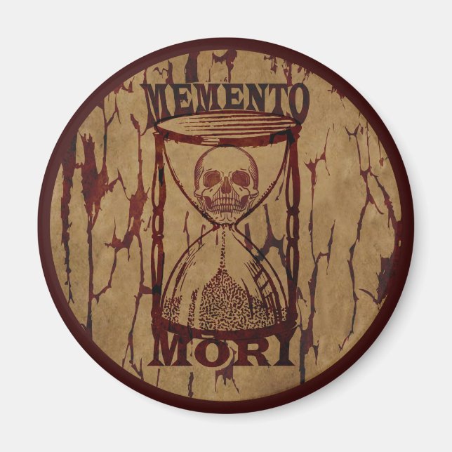 Memento mori skull  magnet (Front)