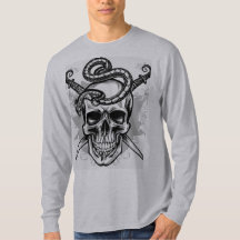 Memento Mori: Skull & Snake Tattoo T-Shirt Collect