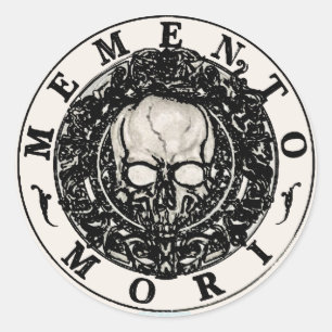 Memento Mori Skull Sticker