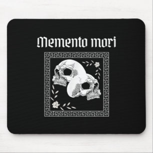 Memento Mori Skull Stoic Philosophy Men Women Lati Mouse Mat
