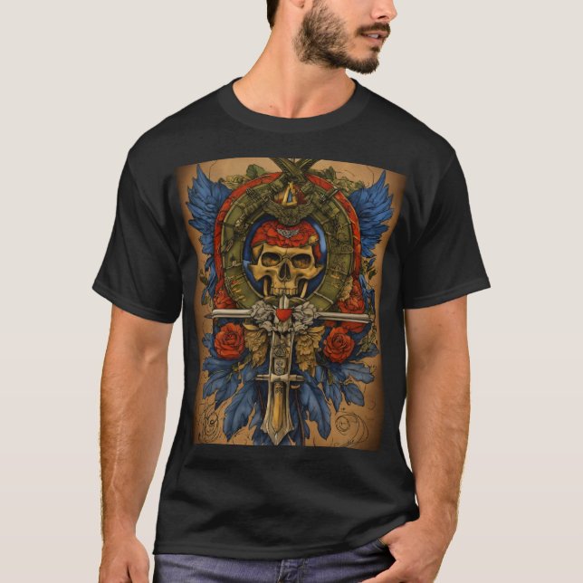 Memento Mori Skull T-Shirt (Front)