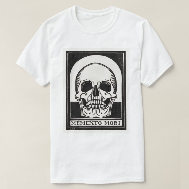 Memento Mori Skull T-Shirt (Design Front)