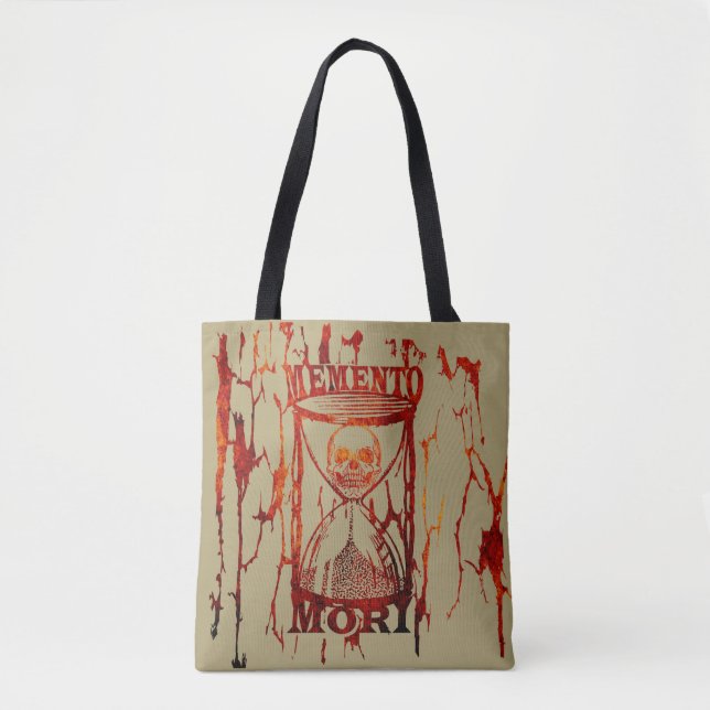 Memento mori skull  tote bag (Front)