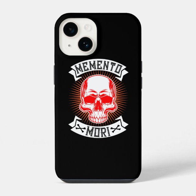Memento Mori Skull Your time will come iPhone Case (Back)