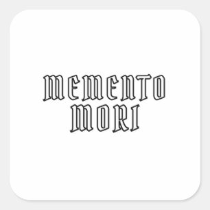 Memento Mori Square Sticker