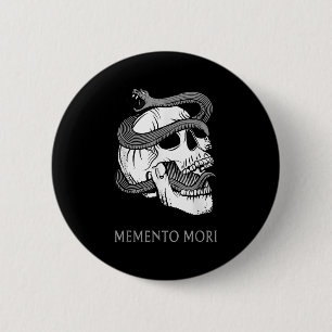 Memento Mori Stoic Latin Stoicism Philosophy Remem 6 Cm Round Badge