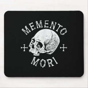 Memento Mori Stoic Remember Death Skull Bones Tatt Mouse Mat