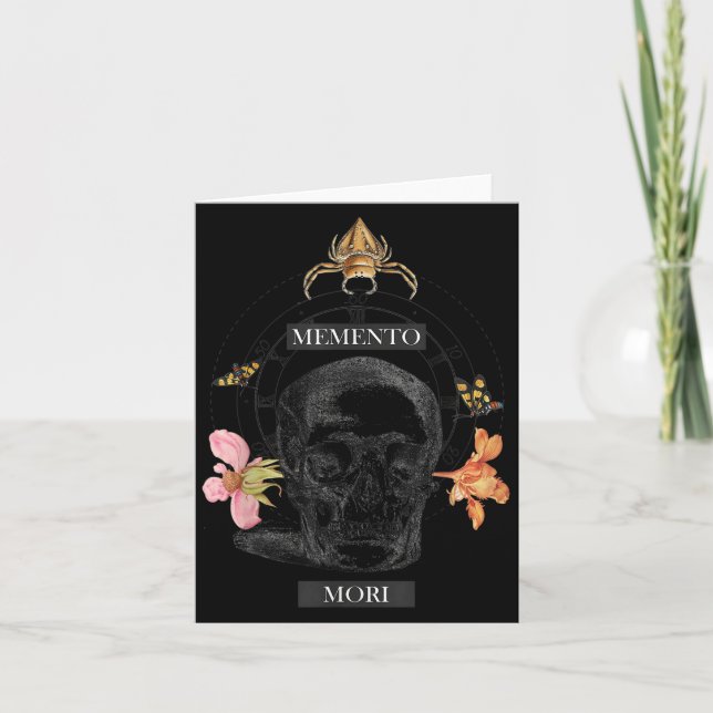 Memento Mori Stoicism Philosophy Philosopher Stoic Card (Front)