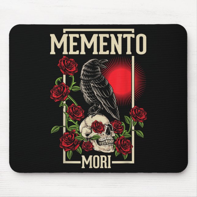 Memento Mori Stoicism Philosophy Stoic Philosopher Mouse Mat (Front)