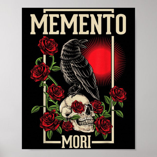 Memento Mori Stoicism Philosophy Stoic Philosopher Poster (Front)