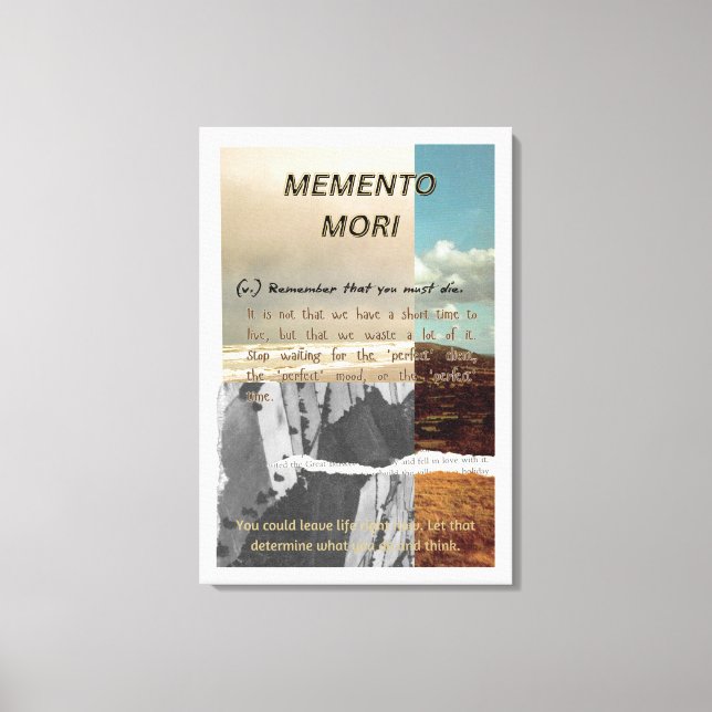 Memento Mori Stretched Canvas Print (Front)