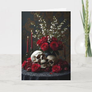 Memento Mori Tableau Gothic Birthday Card