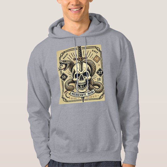 Memento Mori Tattoo Hoodie (Front)