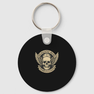 Memento Mori Tempus Fugit Latin Stoic Quote Long S Key Ring