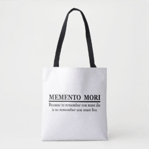 Memento mori tote bag