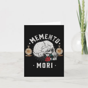 Memento Mori Vintage Skull _ Philosophy Stoic  Card