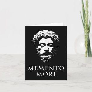 Memento Mori With Marcus Aurelius Head  Card