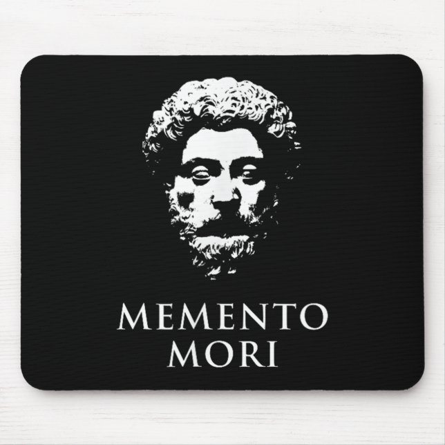 Memento Mori With Marcus Aurelius Head  Mouse Mat (Front)