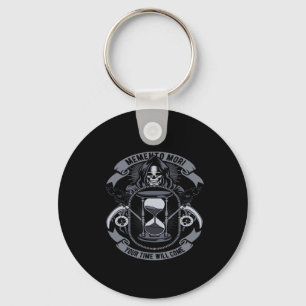memento mori your time will come key ring