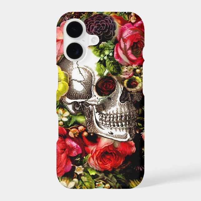 Memento Skull & Flowers Case (Back)