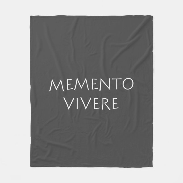 Memento vivere fleece blanket (Front)