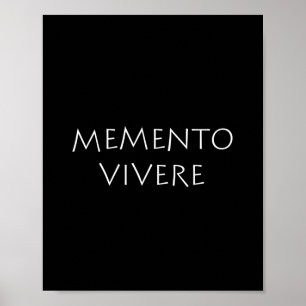 Memento vivere poster